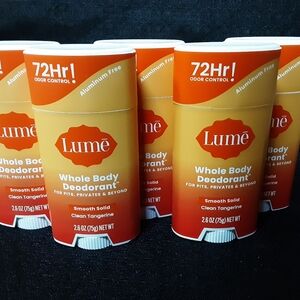 10 New Lume Clean Tangerine Deodorant Sticks